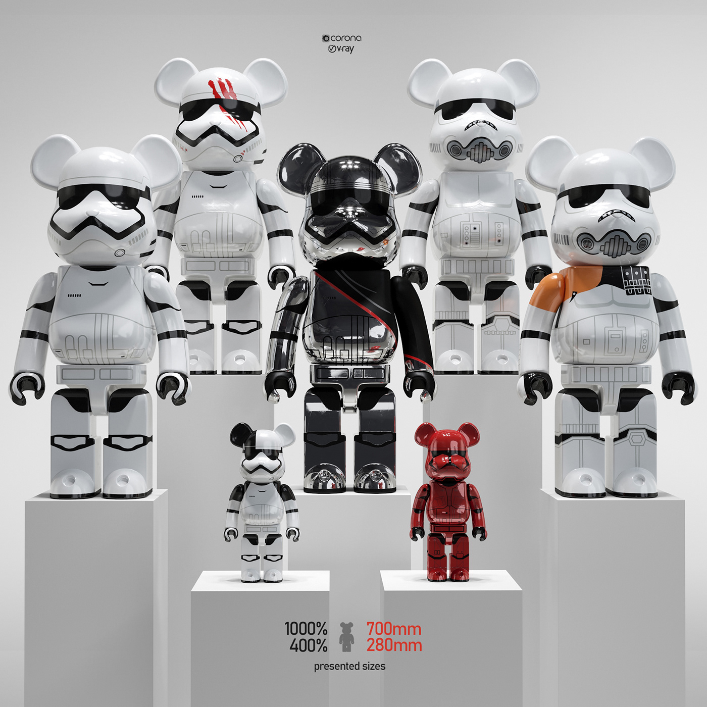 Bearbricks Star Wars collaboration